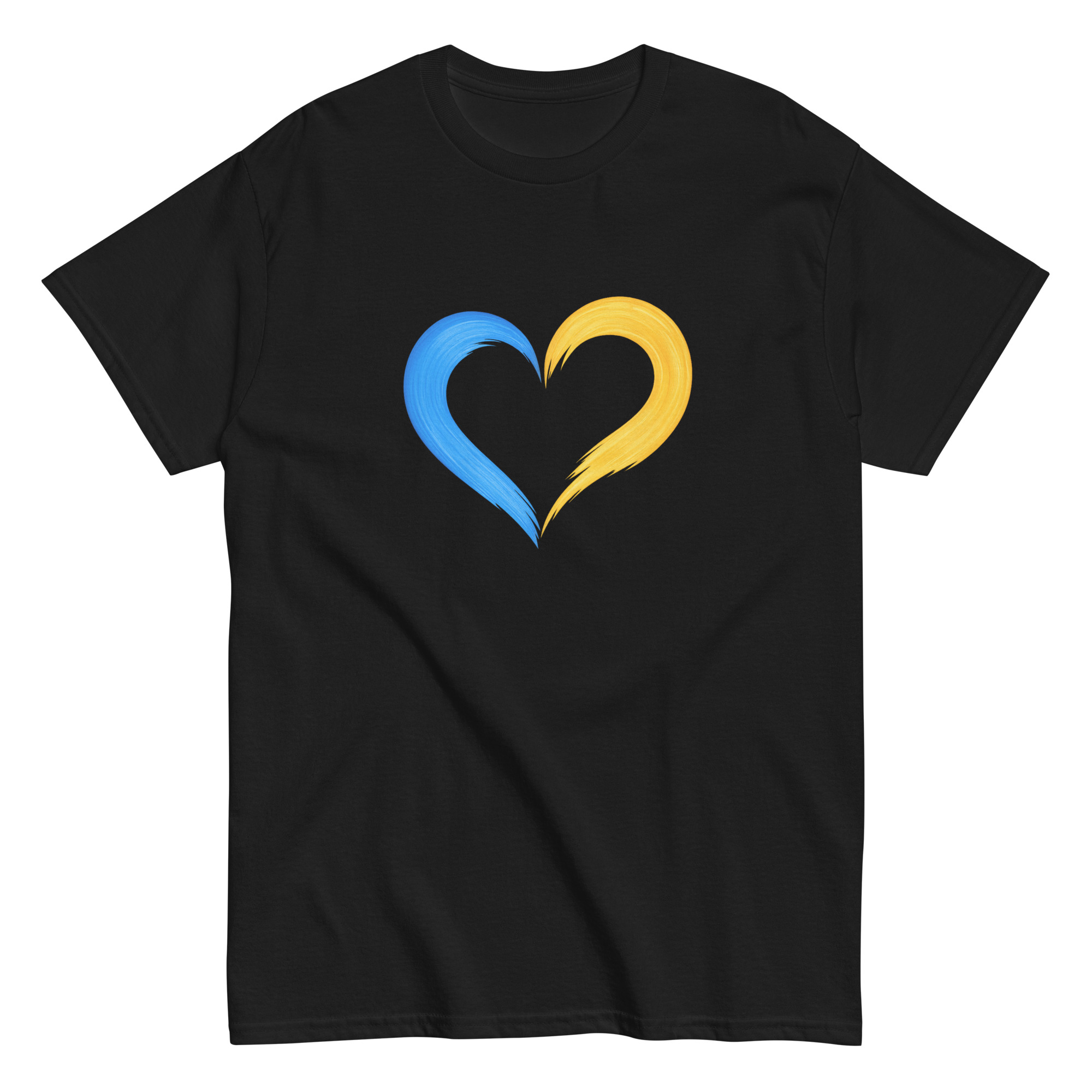 Blue & Yellow Heart T-Shirt - Image 2