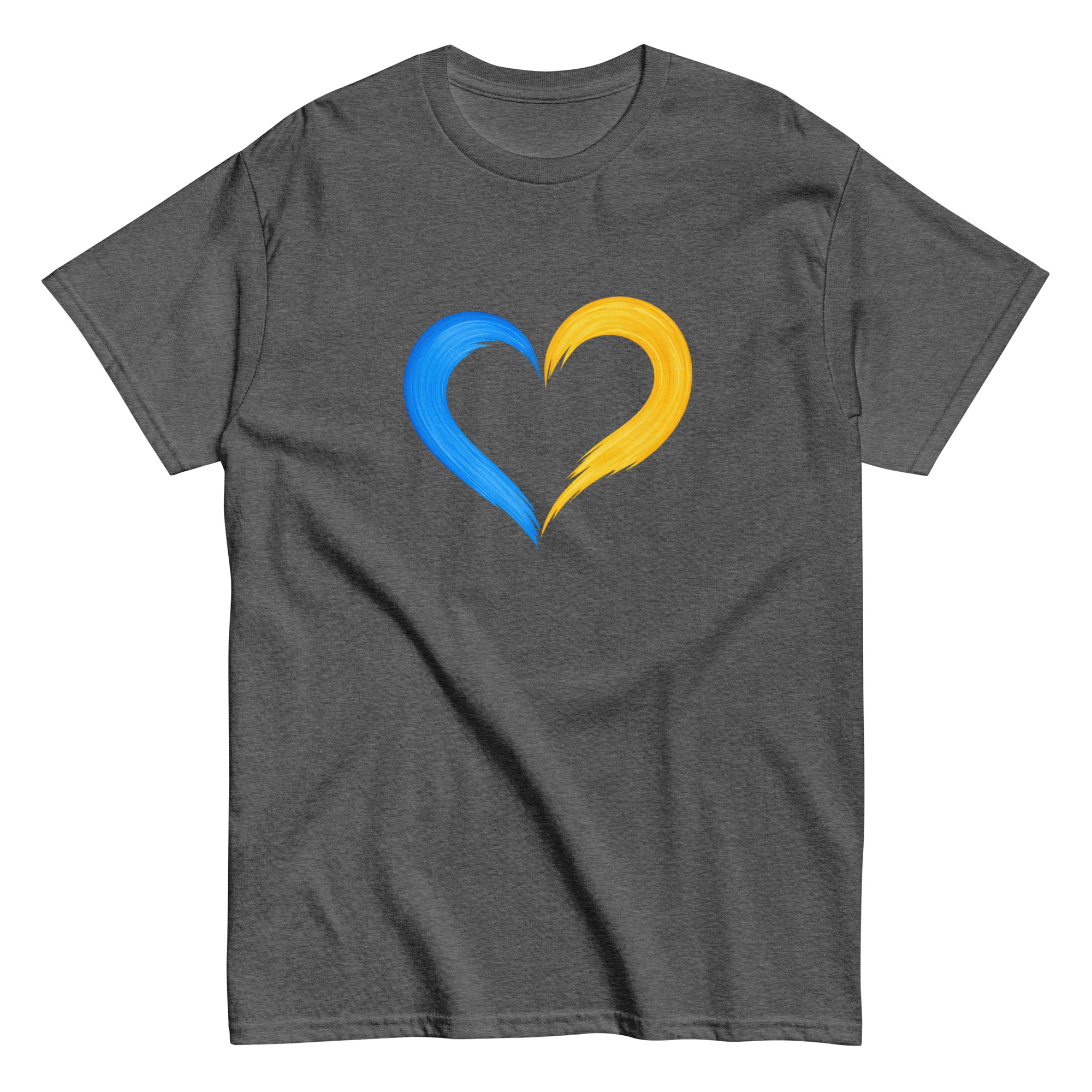 Blue & Yellow Heart T-Shirt - Image 4