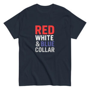 Red White & Blue Collar T-Shirt