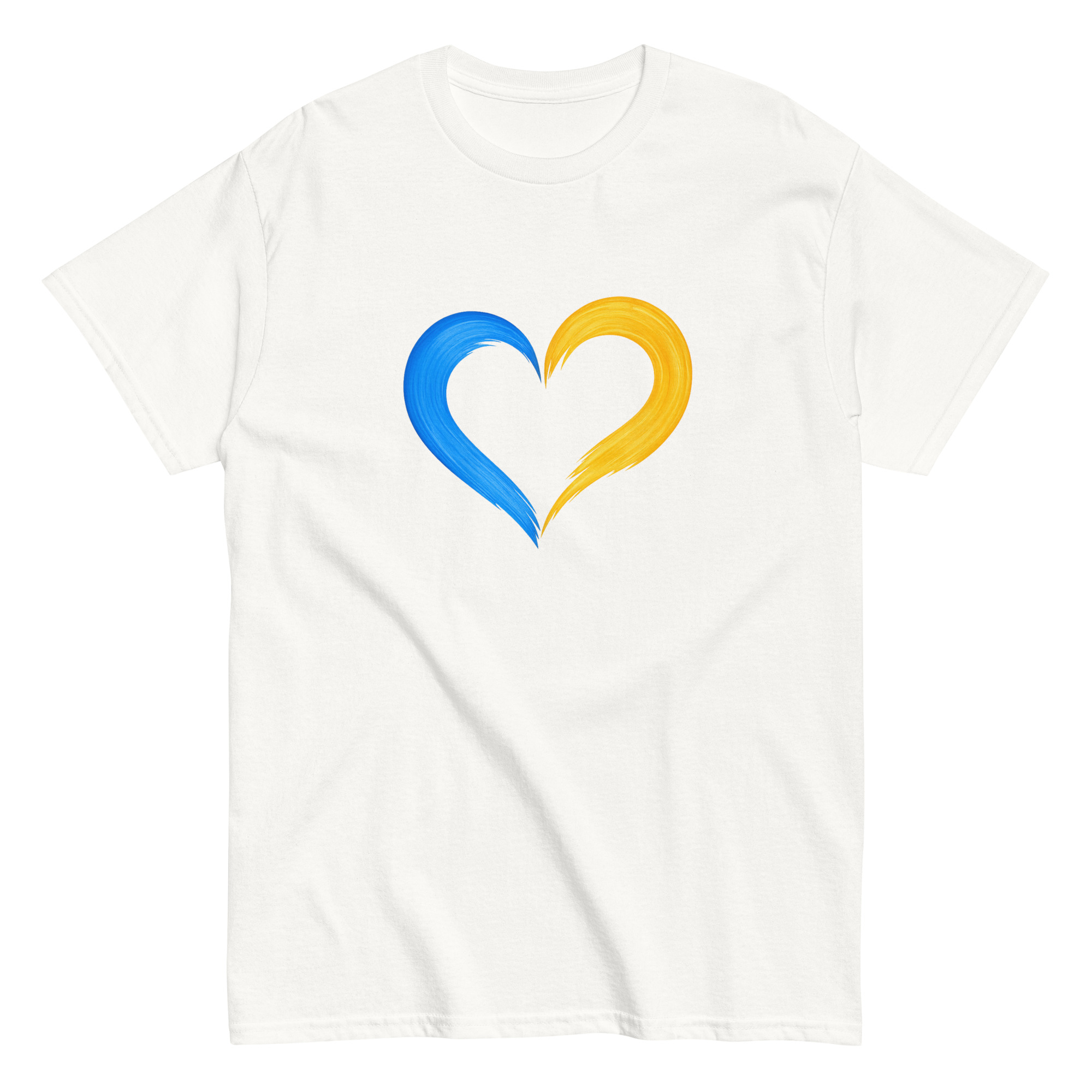 Blue & Yellow Heart T-Shirt - Image 6