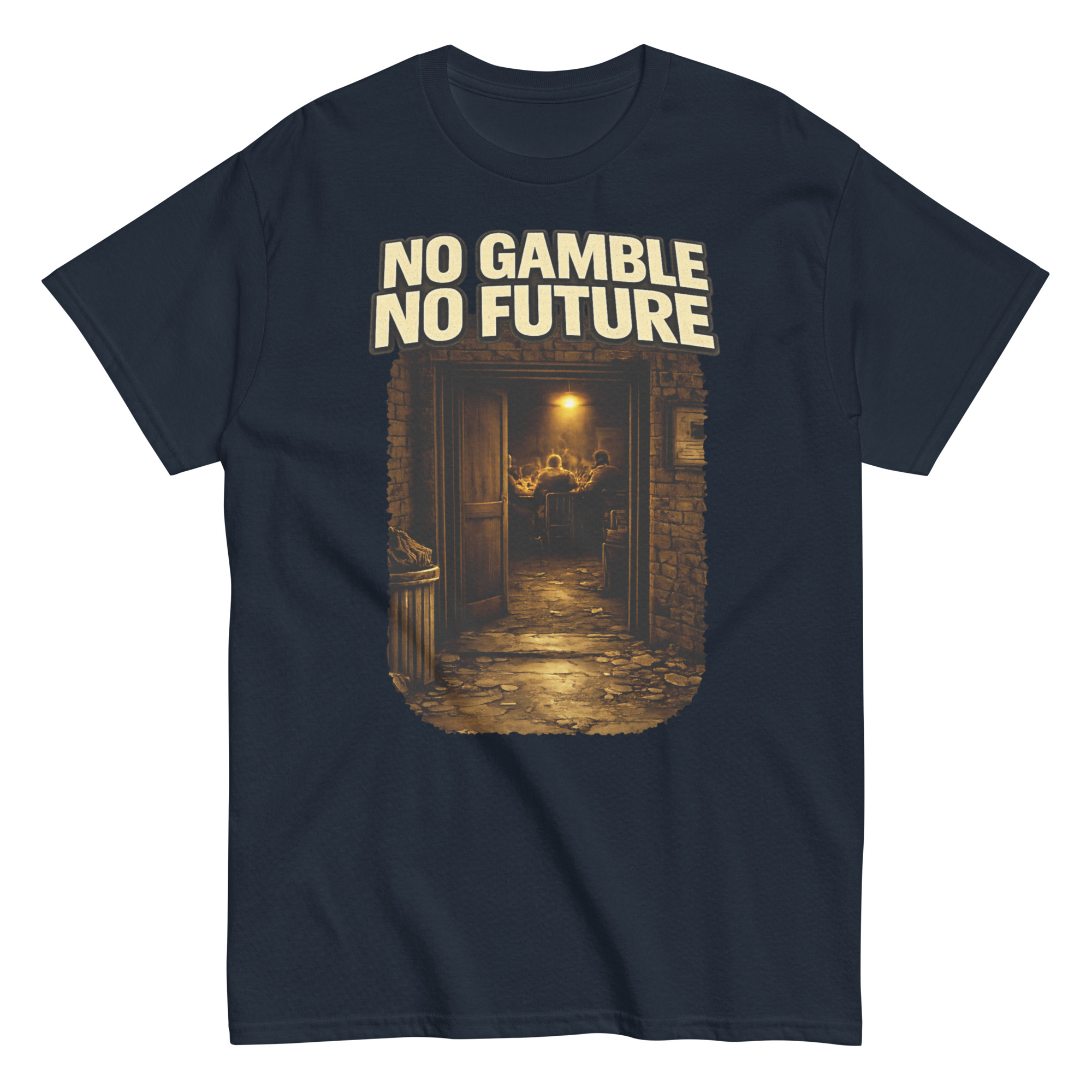 No Gamble No Future - Alleyway T-Shirt - Image 3