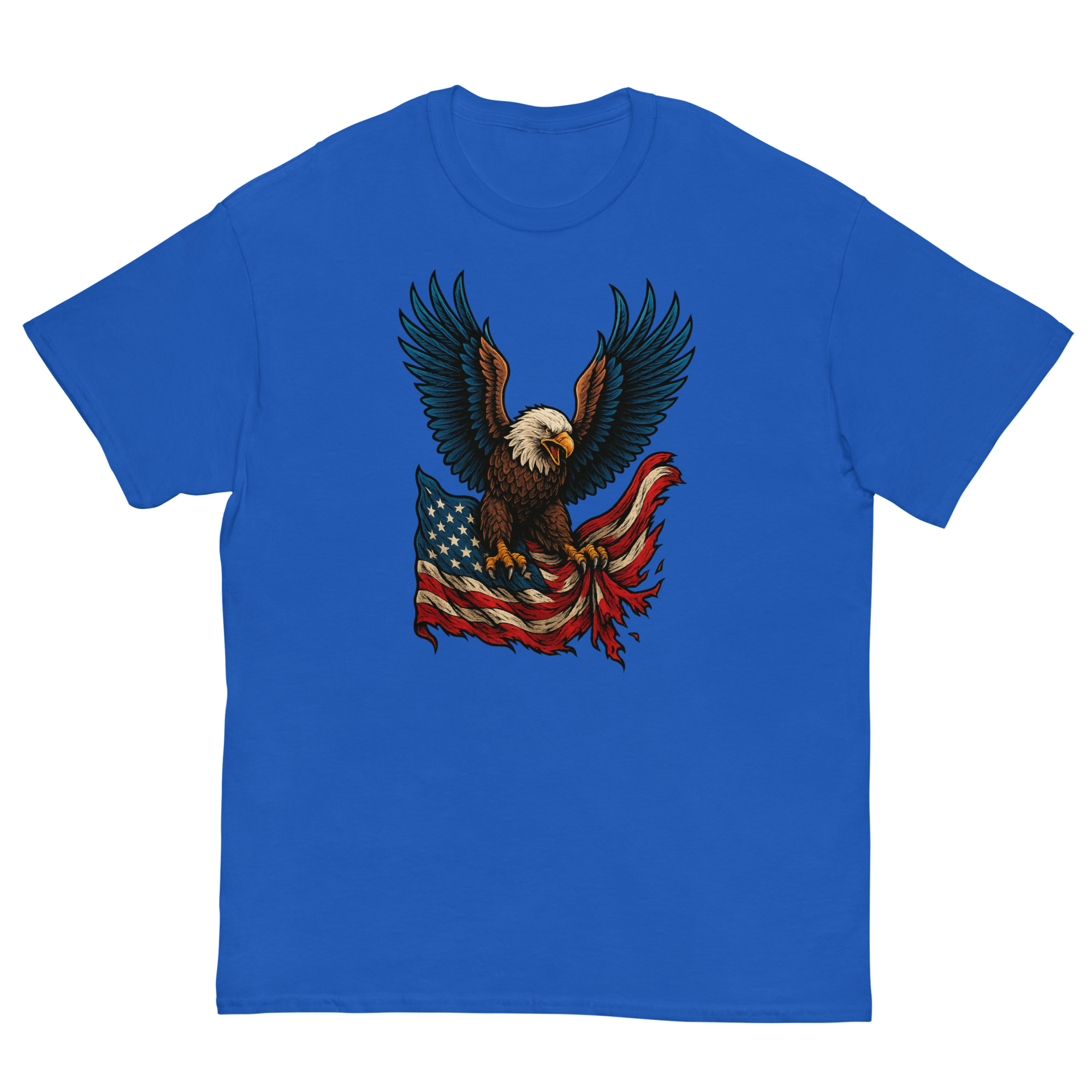 Bald Eagle Flag T-Shirt - Image 4